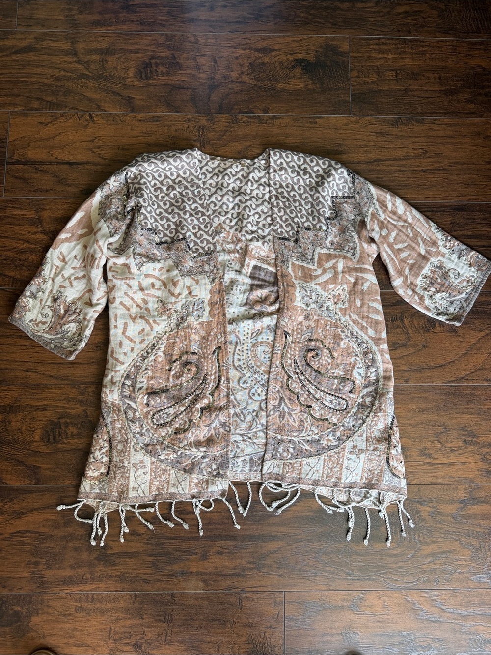 Soft Surroundings PS/PM Chaucer Topper Duster Beaded Cardigan Embellished (Z13)